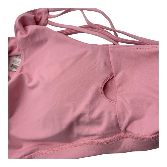 Cotton:On Curve Strappy Sports Crop Bra Bralette Lollipop Pink Women 16/18 NWT - Picture 4 of 10